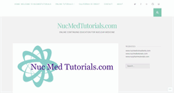 Desktop Screenshot of nucmedtutorials.com