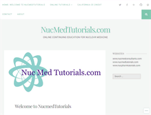 Tablet Screenshot of nucmedtutorials.com